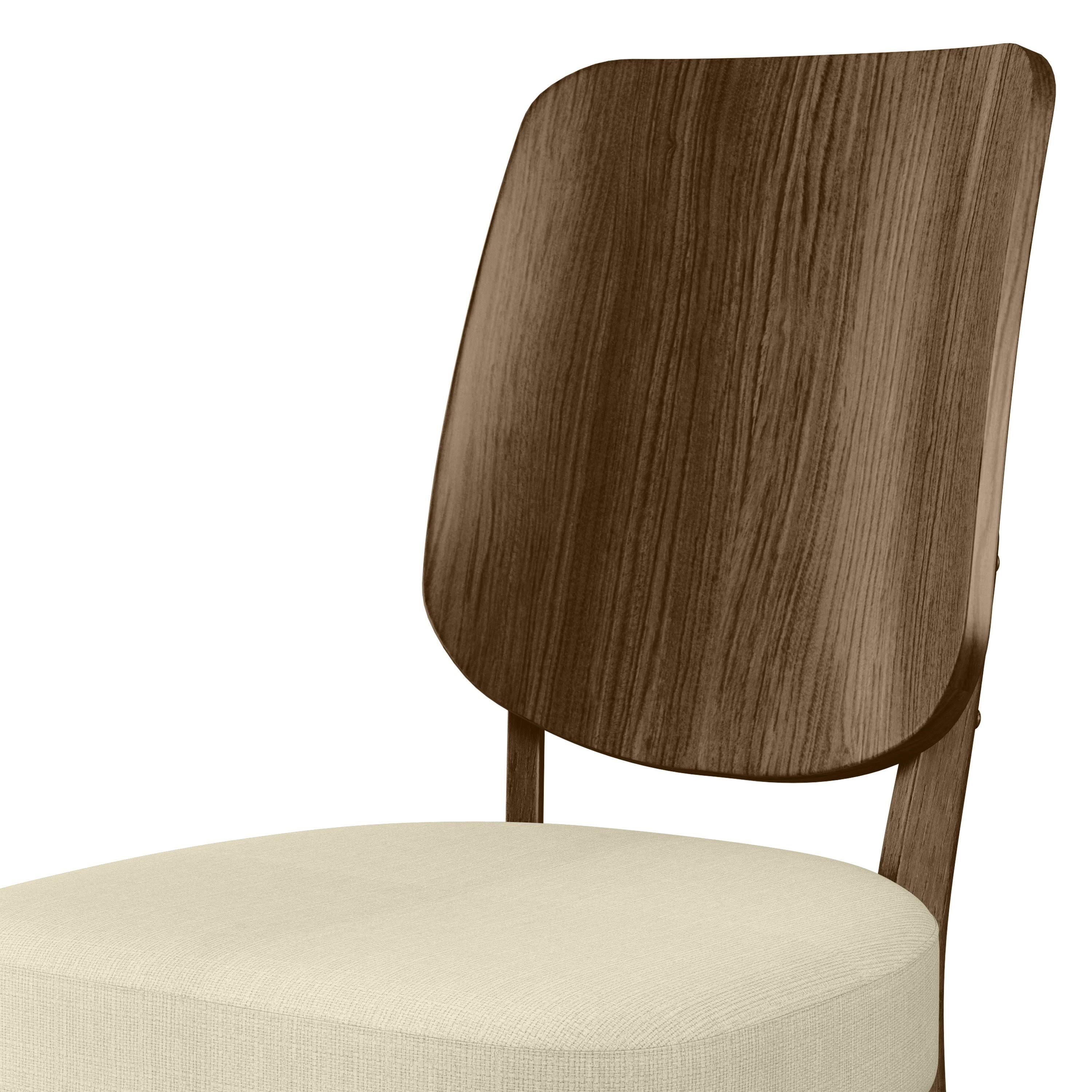 Oatmeal Linen Armless Side Chairs Set of 2 Q3422