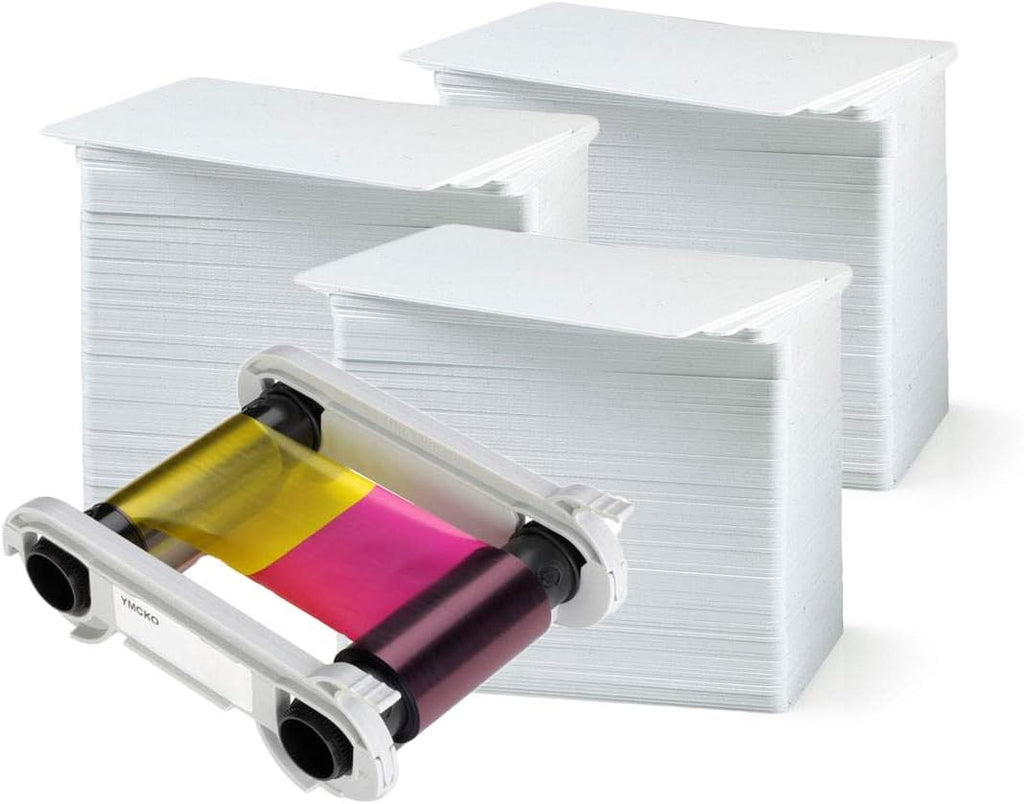300 Prints YMCKO Color Ribbon with PVC Cards V510