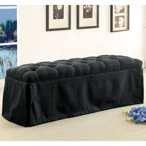 Dark Gray Tufted Dining Bench C4610