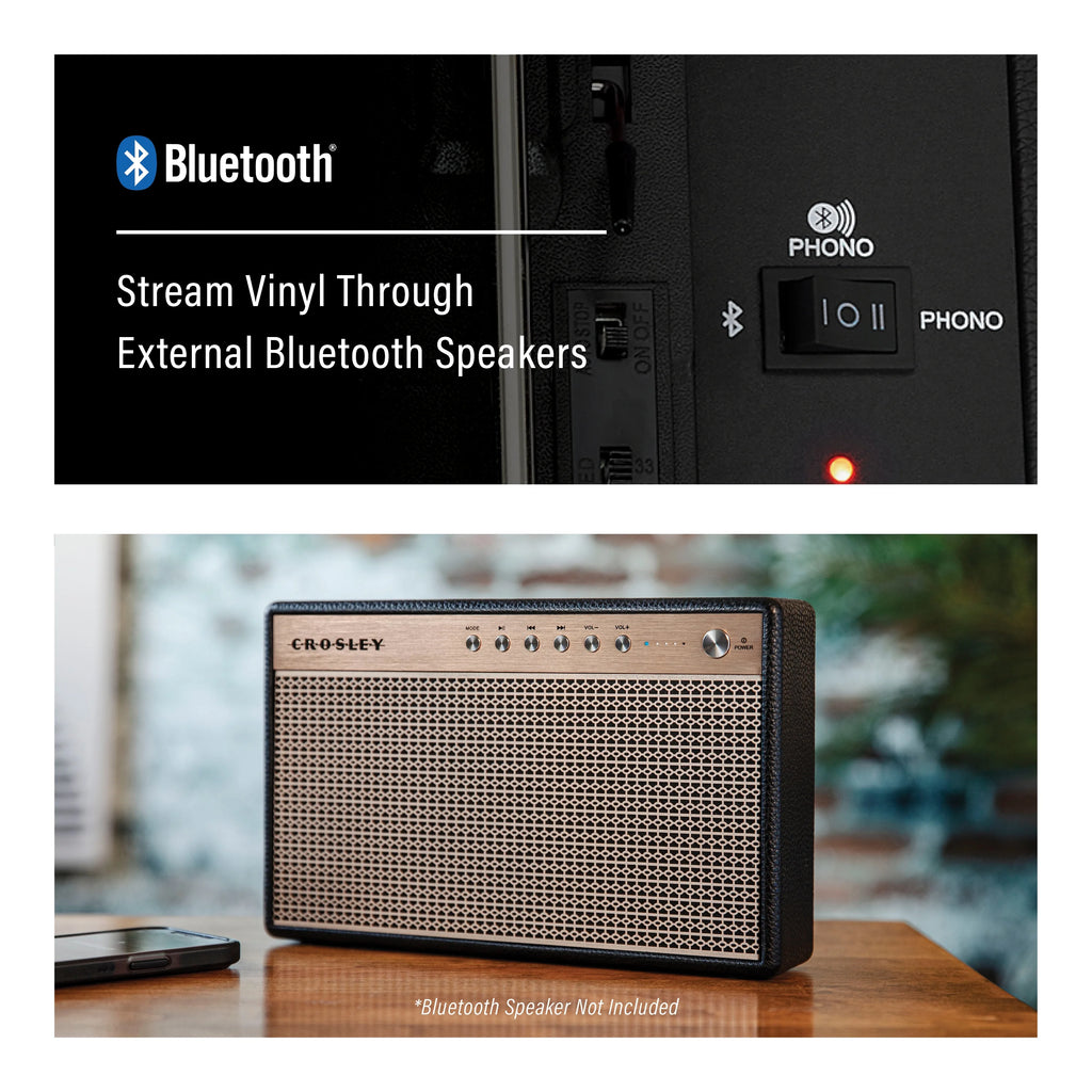 Vinyl Record Player with Bluetooth Speakers F380730