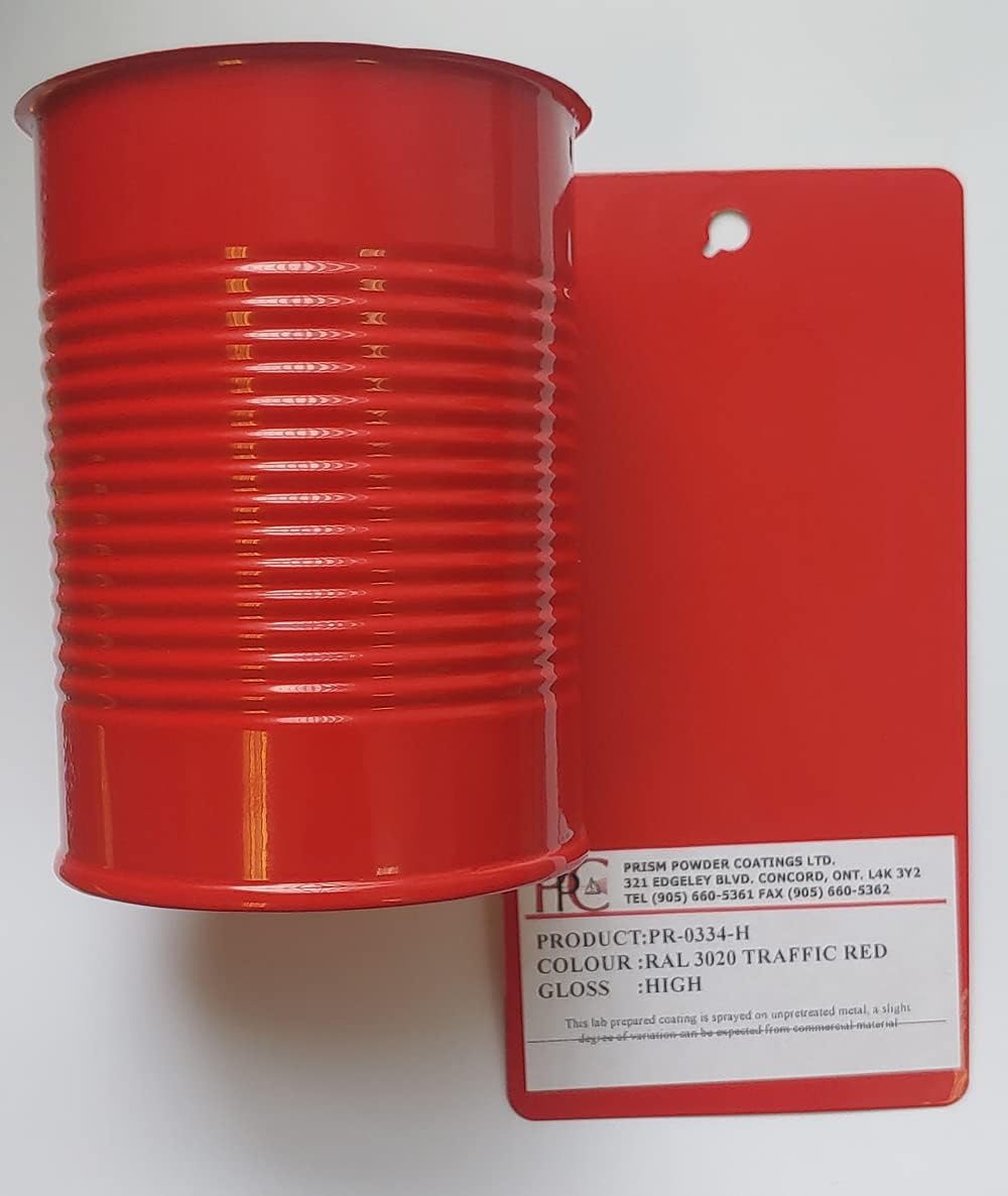 RAL 3020 Traffic Red High Gloss Powder Coating, 5 LB / 2.267 KG, Pack of 2 V622