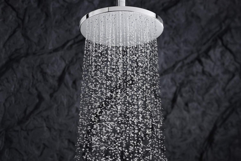 Vintage Nickel Round 10" Rain Showerhead Y9609