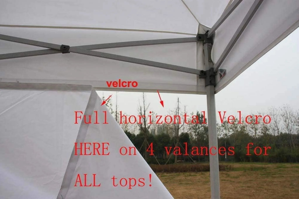 Red 8x8 Pop up Canopy Sidewalls Kit Q629