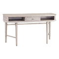 Cream Wood & Cane Desk with Tapered Legs C85876