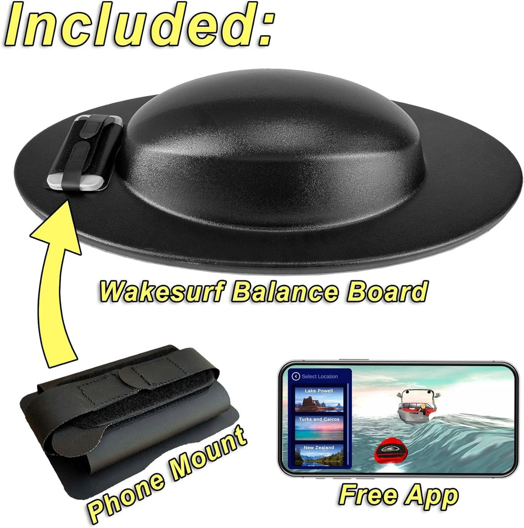 Wakesurf Balance Board With Tracking App And Phone Mount Y9792