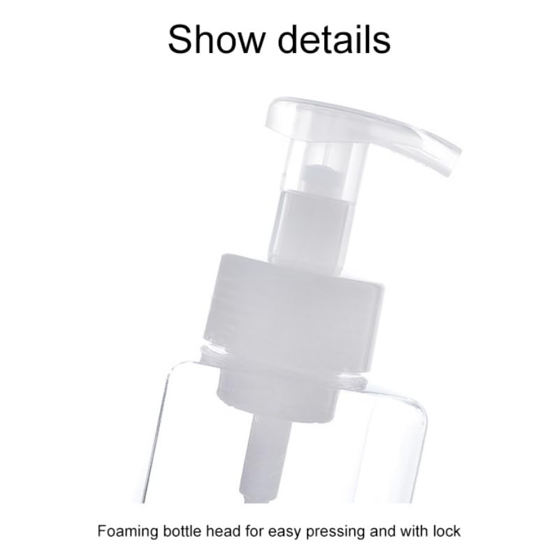 2PCS Refillable Foaming Soap Dispenser Pump Bottle Plastic 250ml B885632