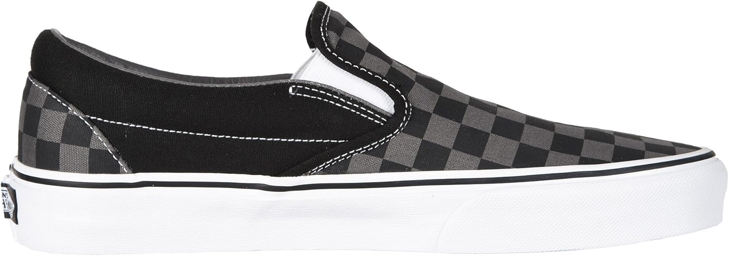 Black/Pewter Checkerboard Slip-On Shoes X449282
