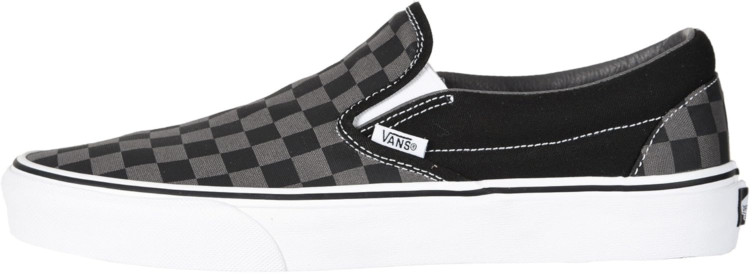 Black/Pewter Checkerboard Slip-On Shoes X449282