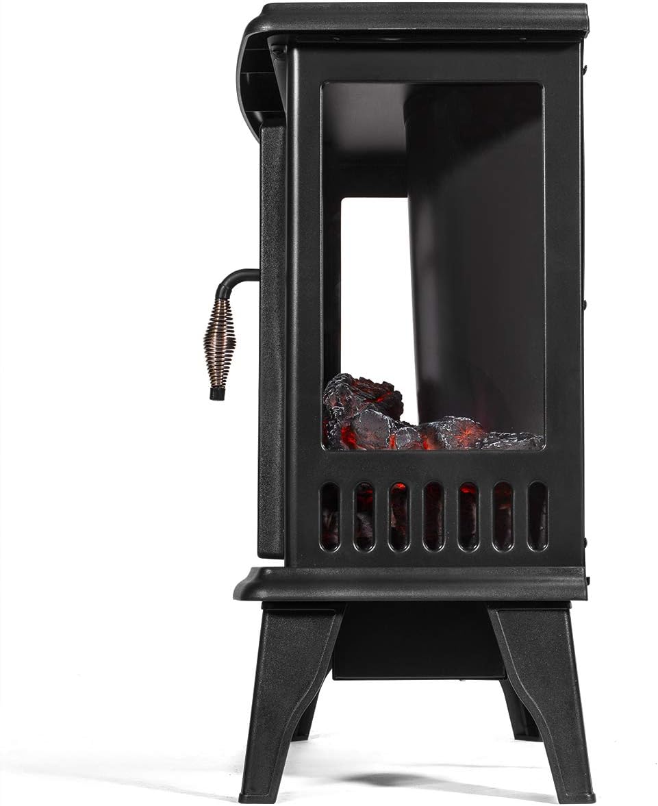 Black Freestanding Electric Fireplace Stove Heater E50054