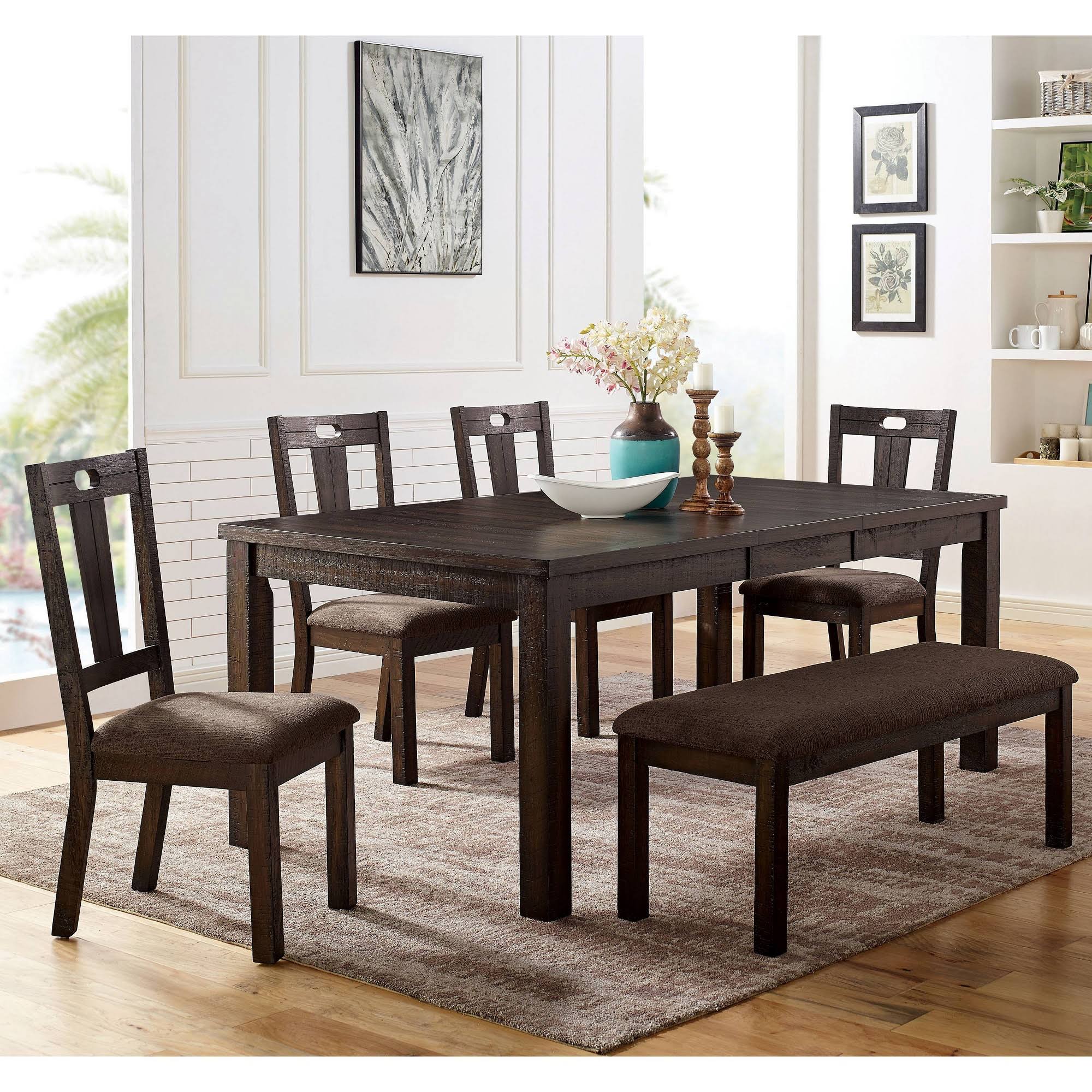Set of 2 Padded Seat Side Chair Brown T6623