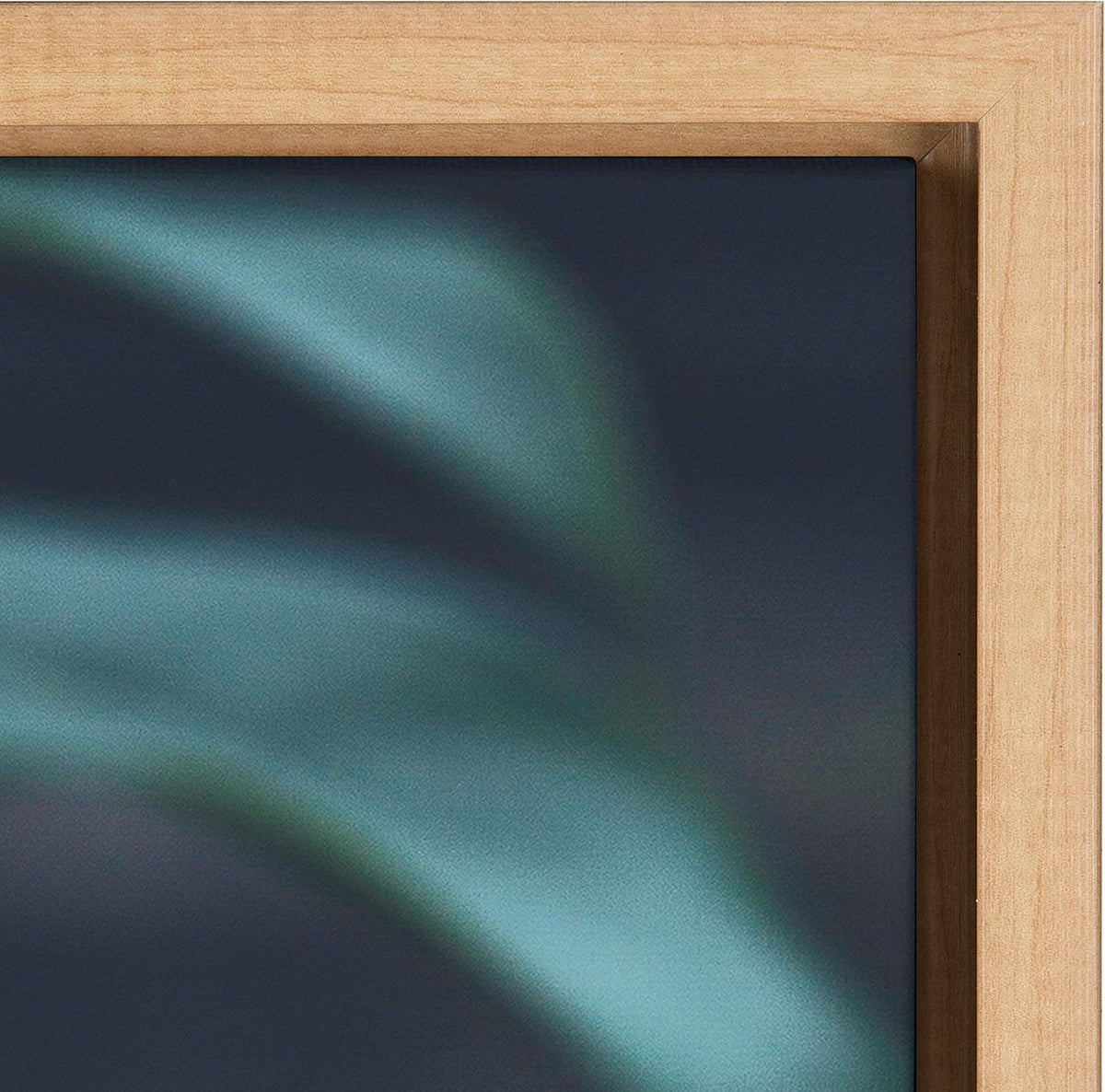Tropical Frond Framed Canvas Wall Art, 23x33 Natural D590
