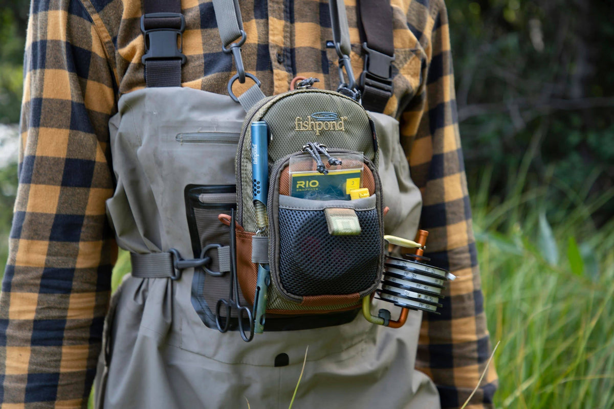 Sand Saddle Brown Vertical Chest Pack Z7488