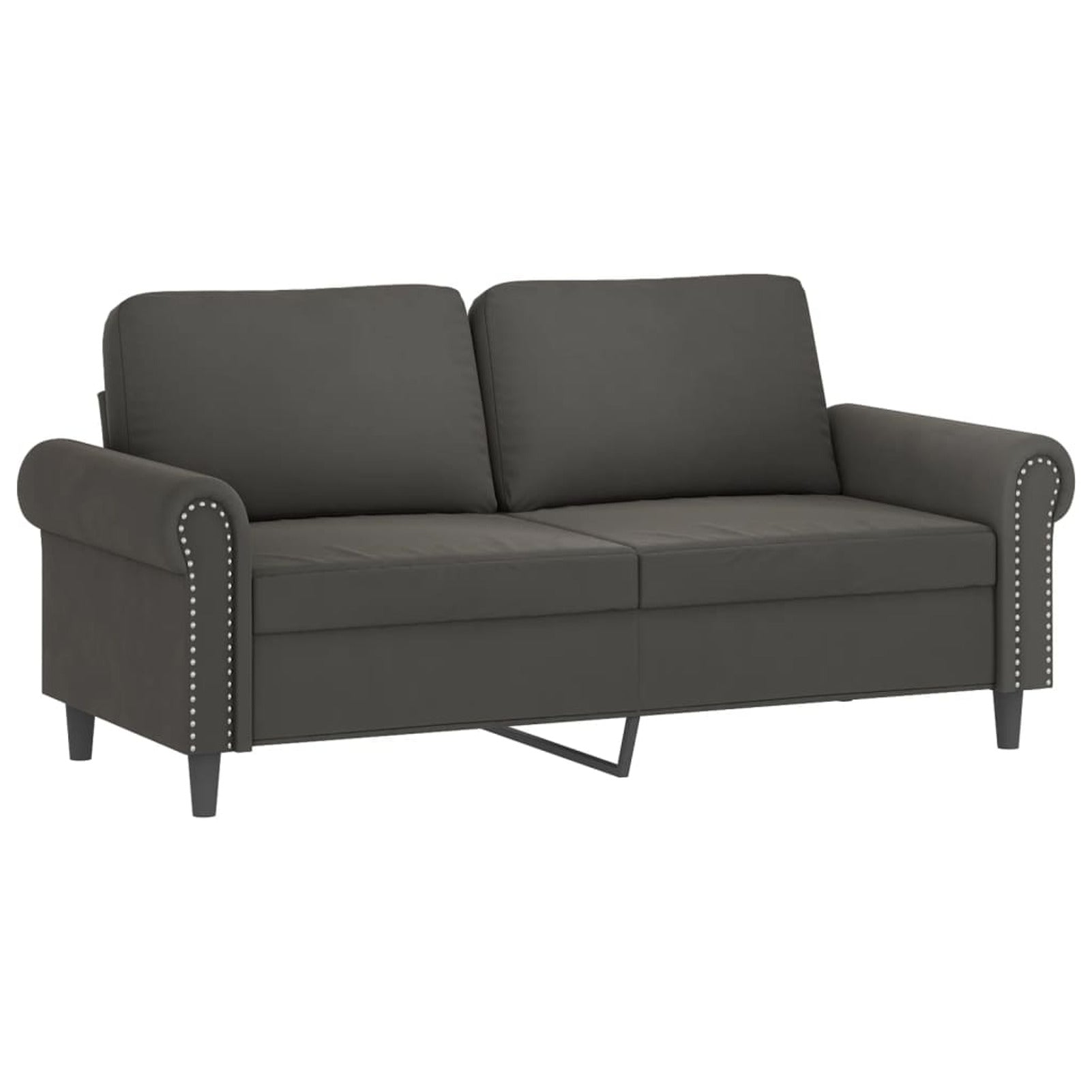 2-Seater Sofa Dark Gray 55.1" T1408