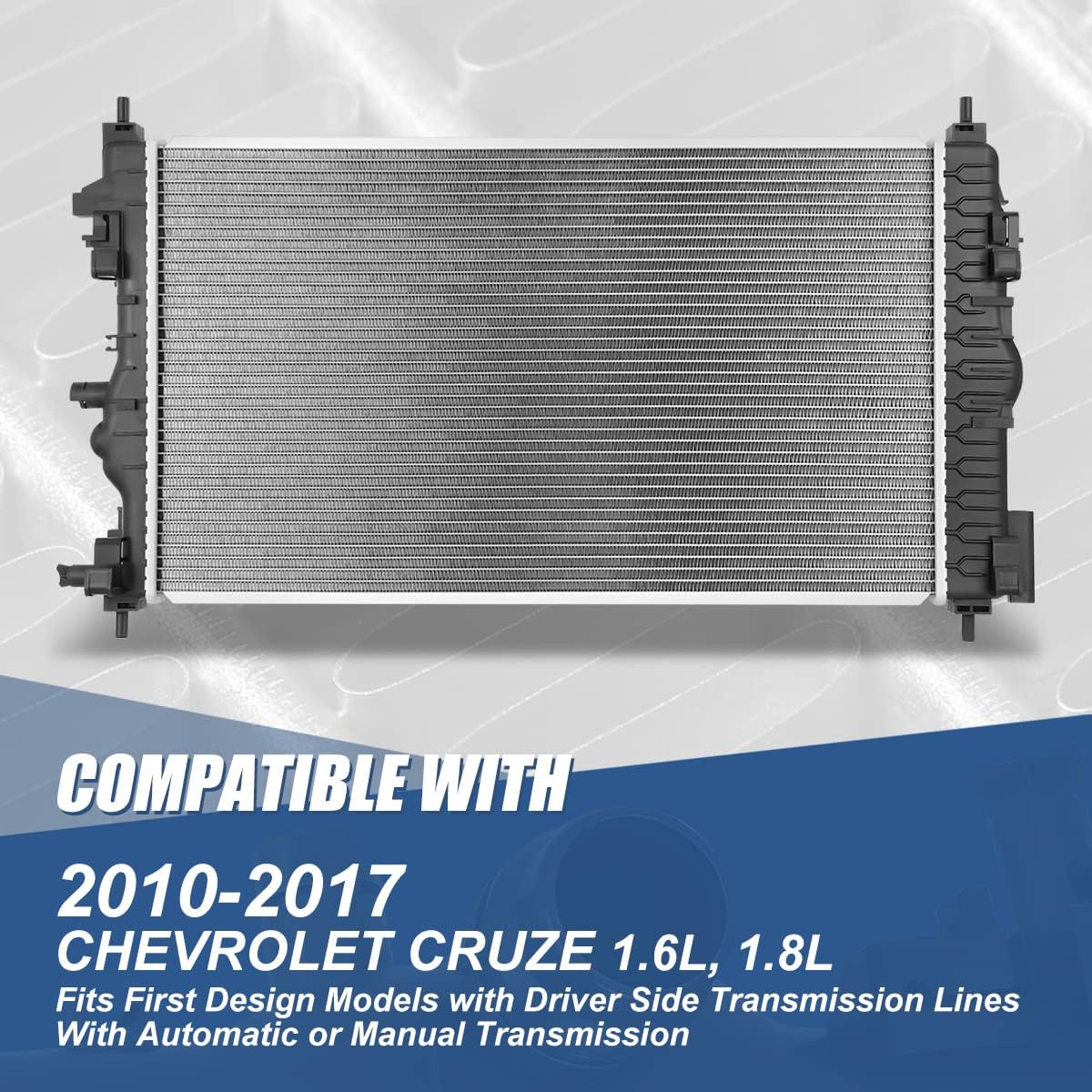 1-Row Cooling Radiator Aluminum Core W90786