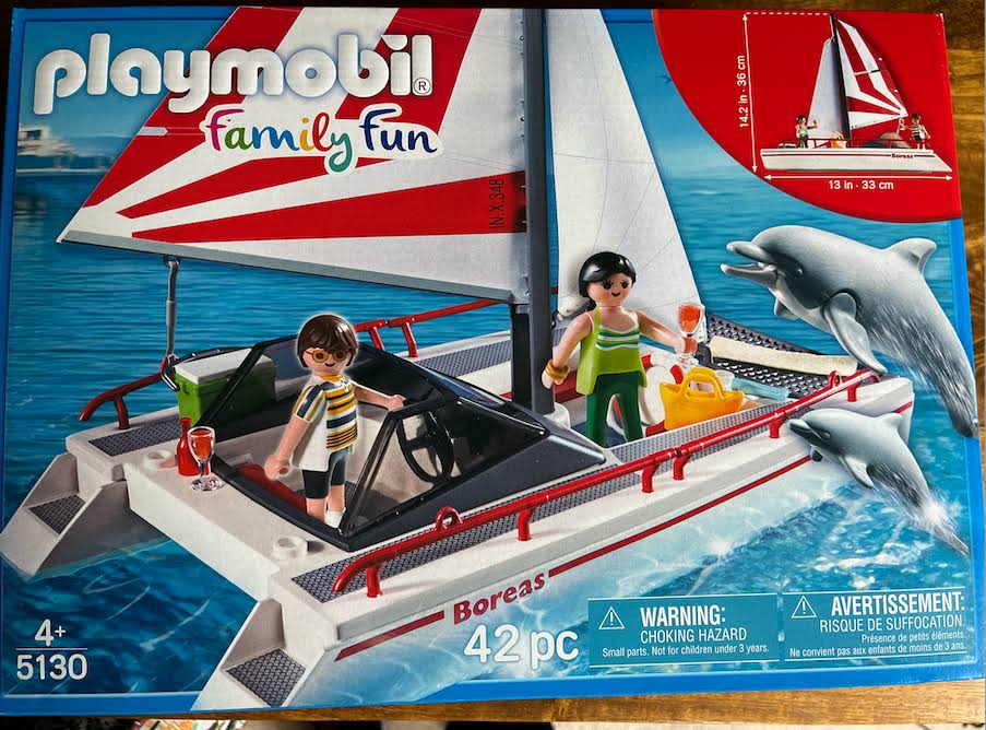 Catamaran with Dolphins H96848