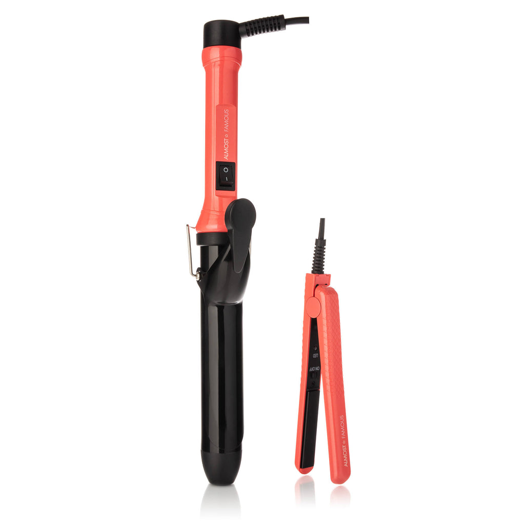 2-Piece Set with Curling Wand & Mini Togo - Sunset Orange M583
