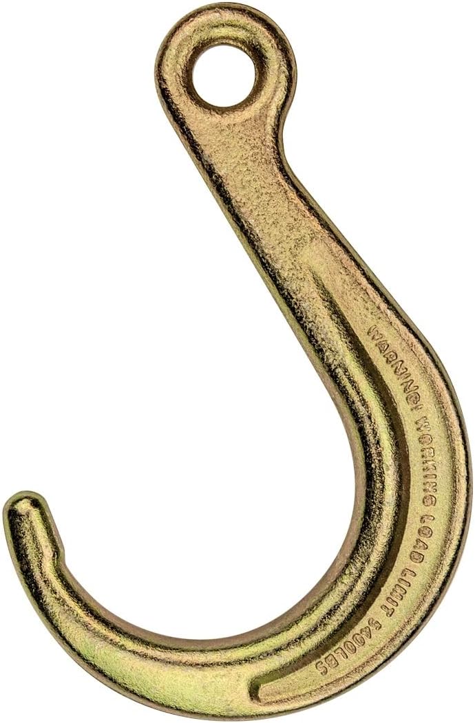 Tow Chain with Forged J Hook and Grab Hook, Grade 70, 6 Foot, Pack of 2 R12462