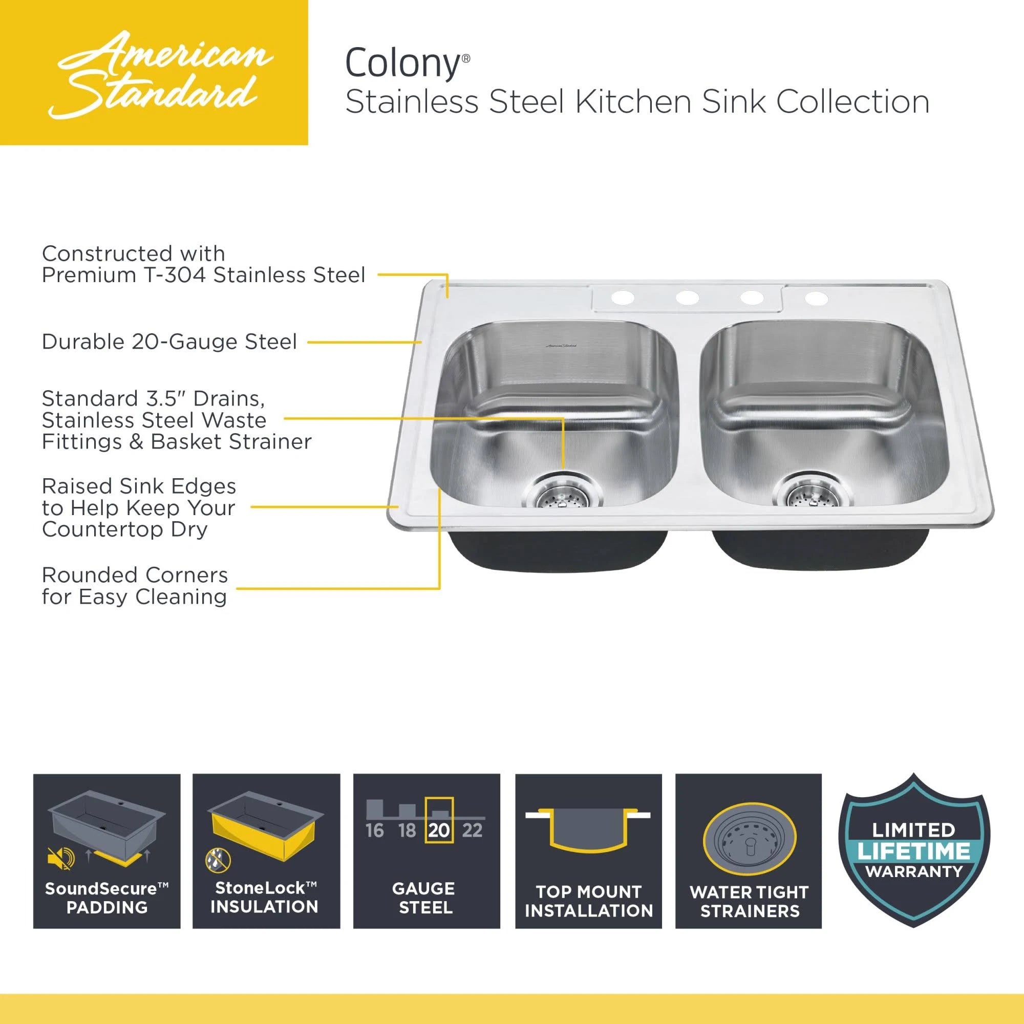 Stainless Steel Kitchen Sink A4225