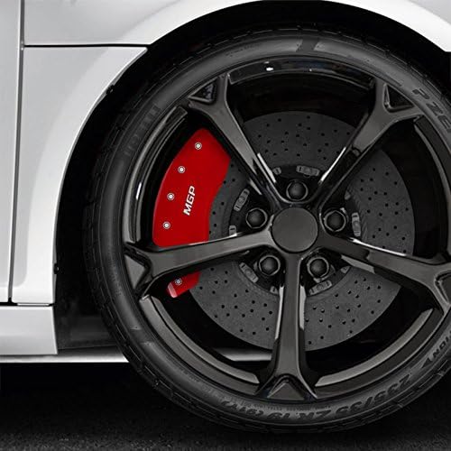 Red MGP Caliper Covers Set of 4 for Audi A4 Quattro D2330