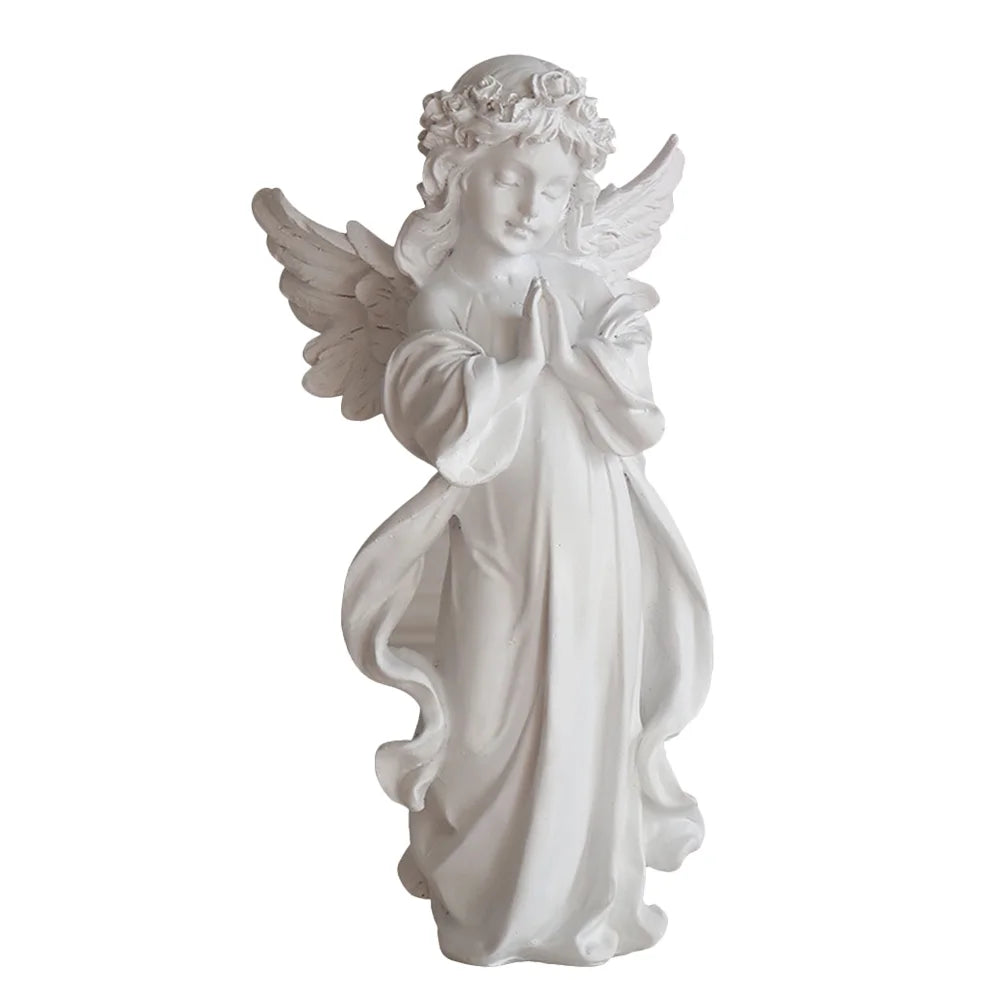 Kneeling Cherub Resin Figurine G717426