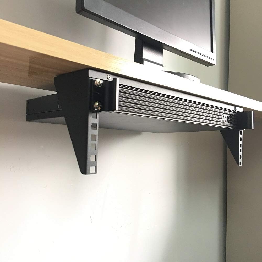 2U Light-Loading Foldable 19 Inches Cold Rolled Steel Vertical Wall Mount Rack P87587