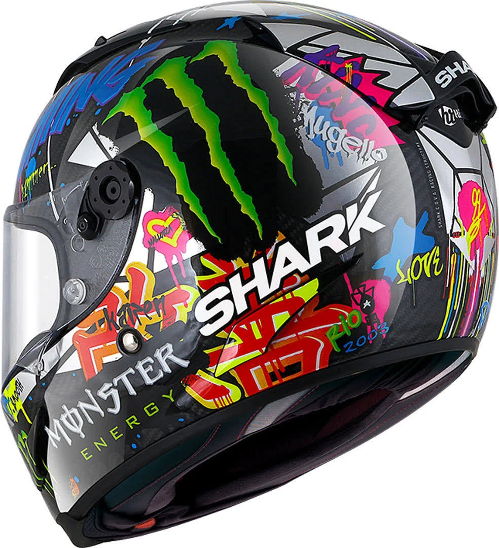 Carbon-chrome-green Helmet F97824