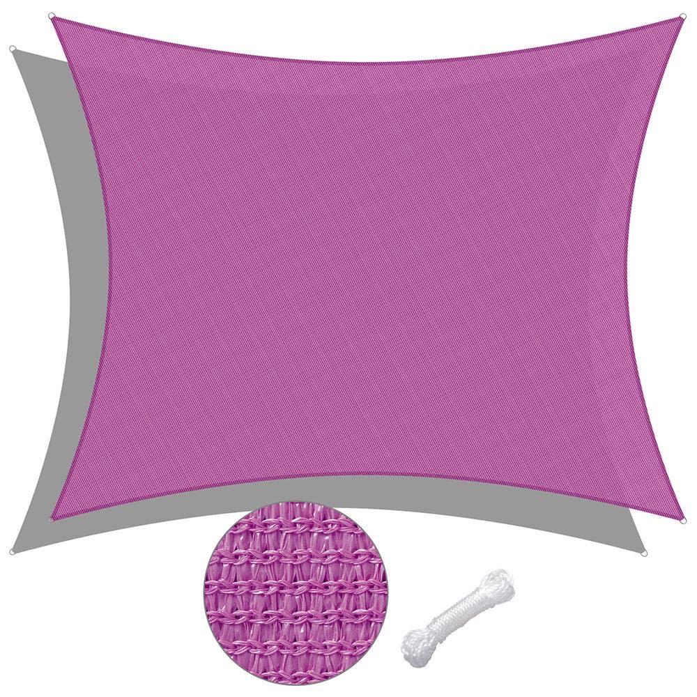 Fuchsia Rectangle Sun Shade Canopy 20ftx16ft D8151