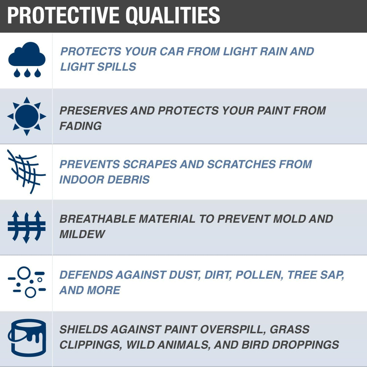 Gray Pack of 2 Truck Cover C6230