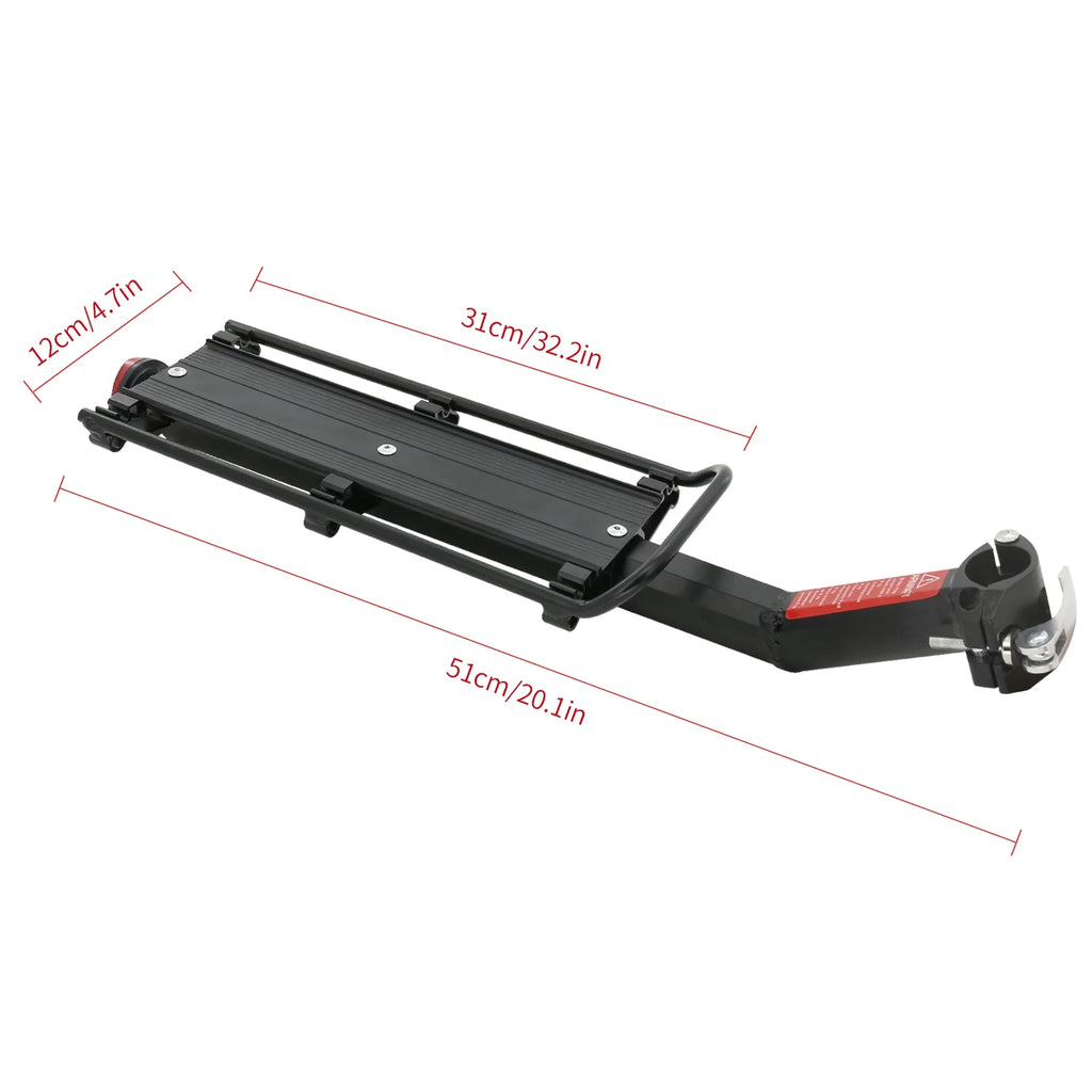 Aluminium Alloy Bike Cargo Rack with Reflector R406765