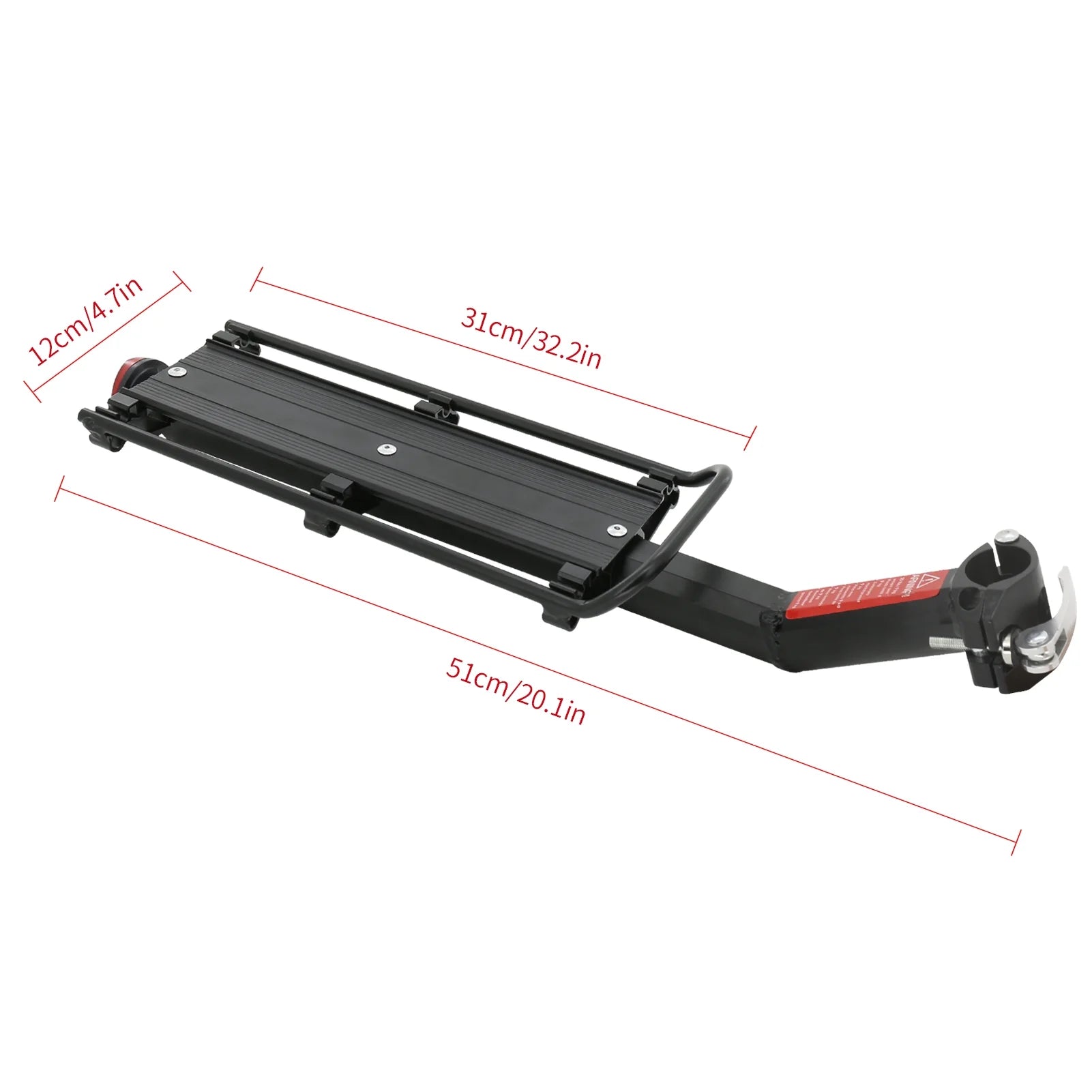Aluminium Alloy Bike Cargo Rack with Reflector R406765