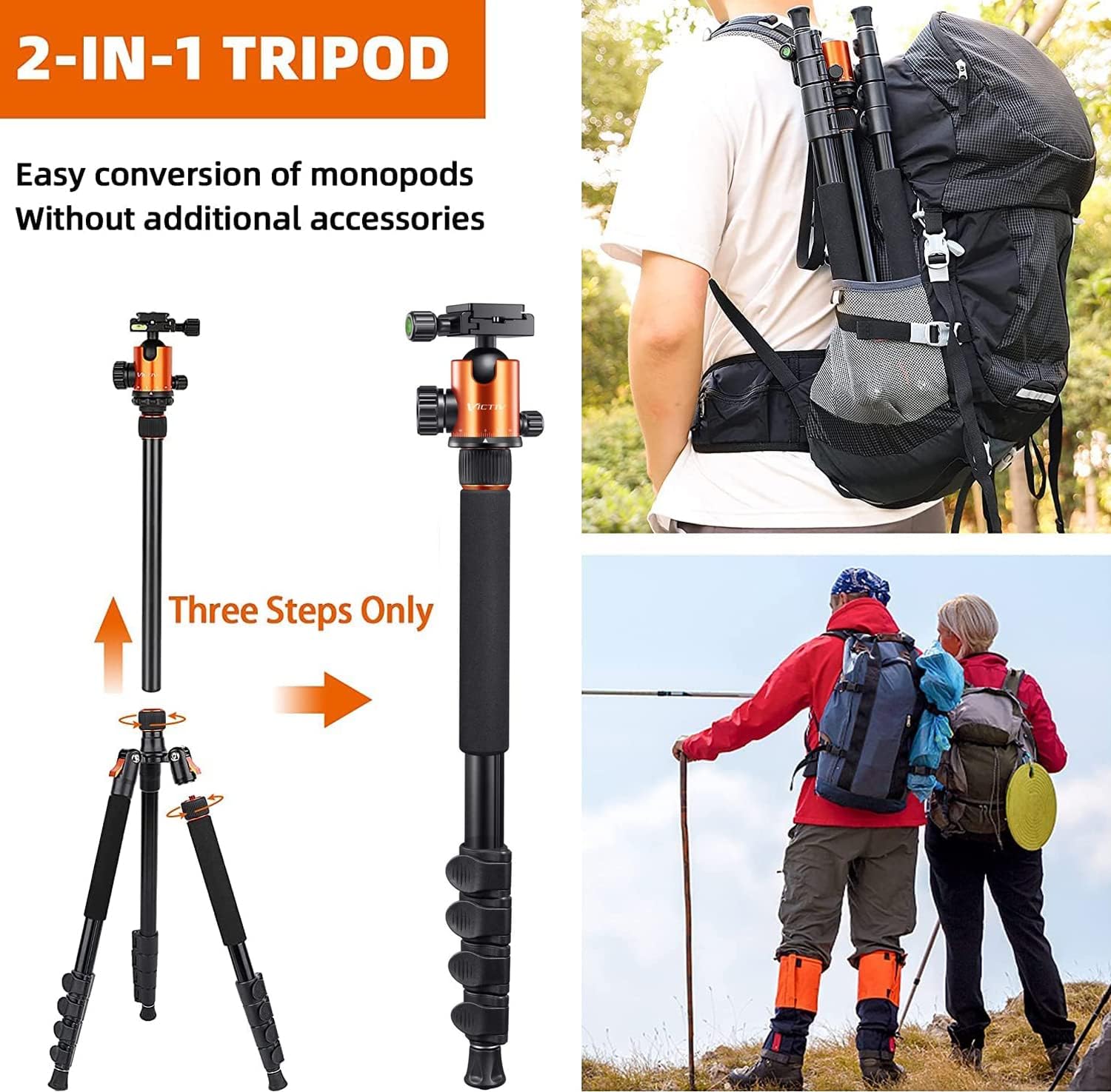 Aluminum Tripod with 360 Degree Ball Head R98944