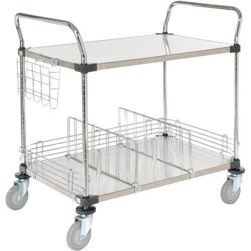 Stainless Steel Utility Cart 2 Shelves 48x24 P504
