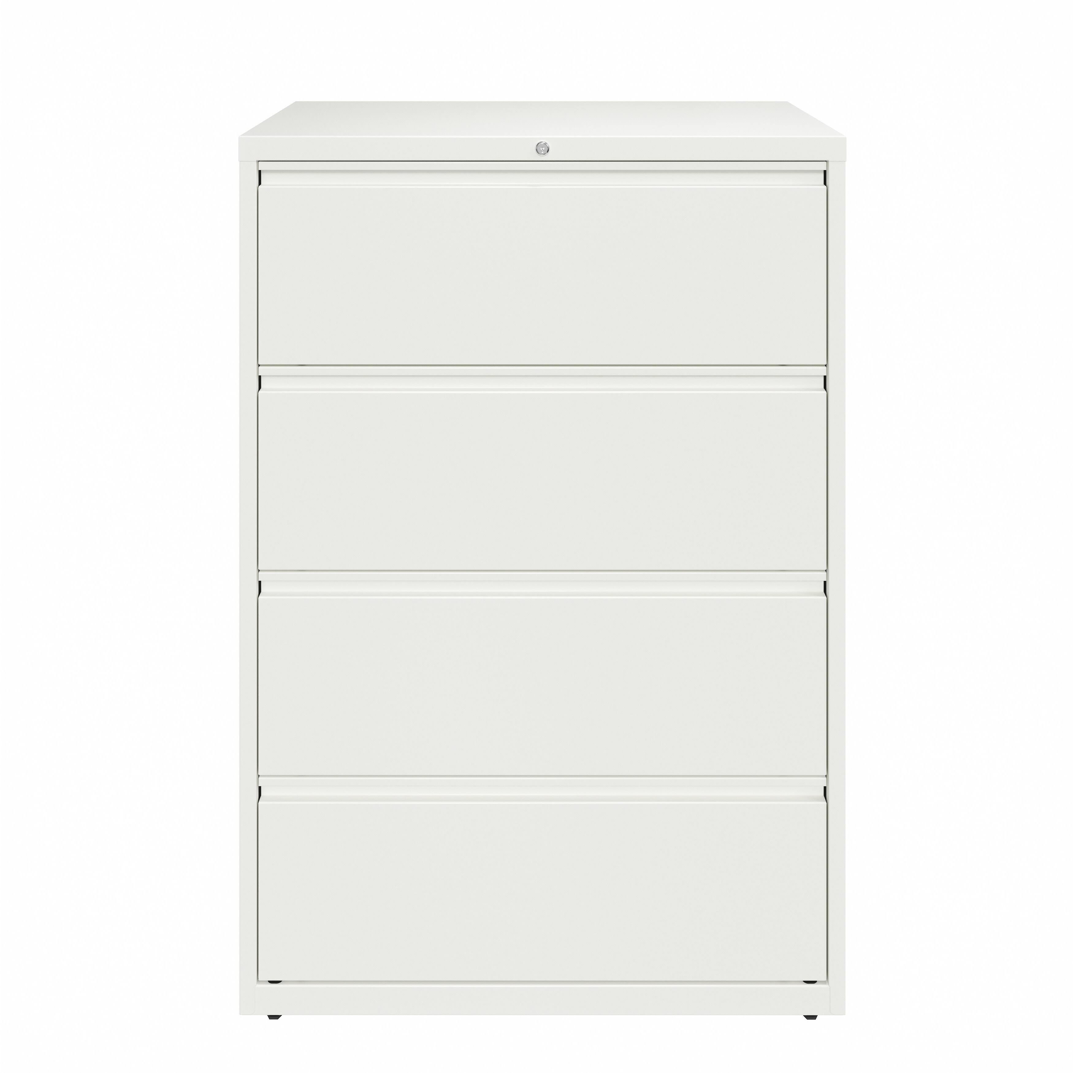 White 4-Drawer Lateral File Cabinet V162429