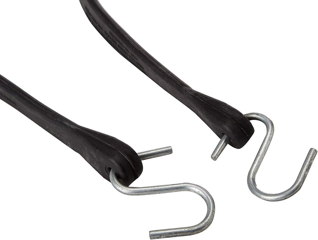 Rubber Tarp Straps 15" Pack of 25 Heavy-Duty Natural Rubber Bungee Cords with Hooks S571174