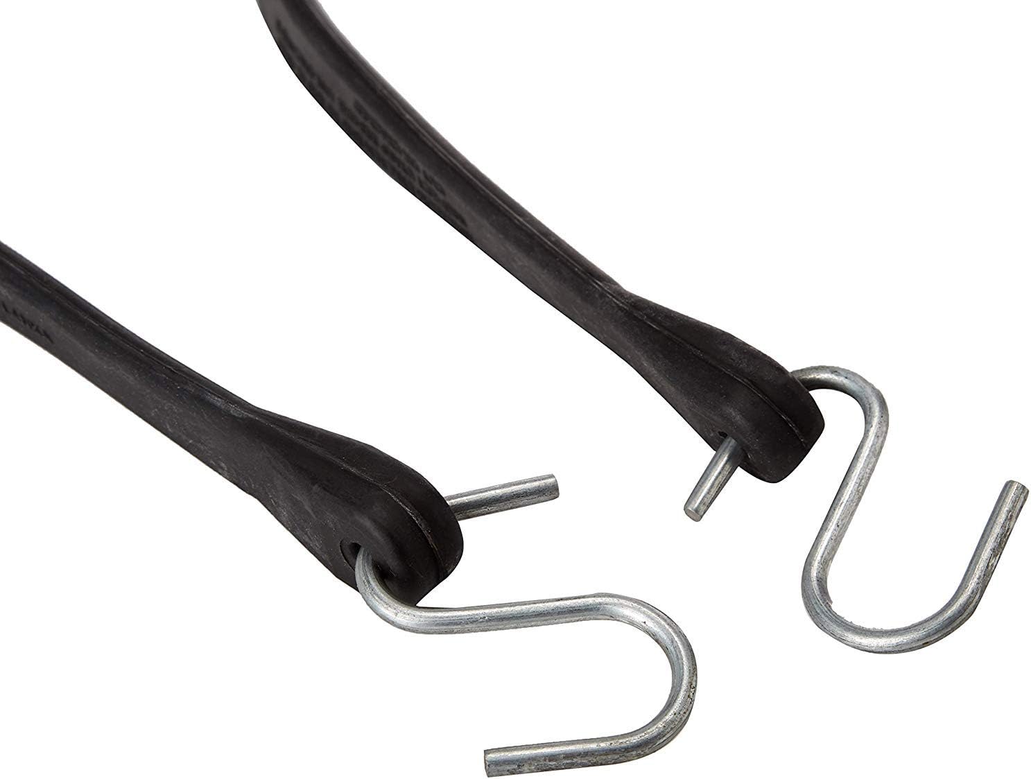 Rubber Tarp Straps 15" Pack of 25 Heavy-Duty Natural Rubber Bungee Cords with Hooks S571174