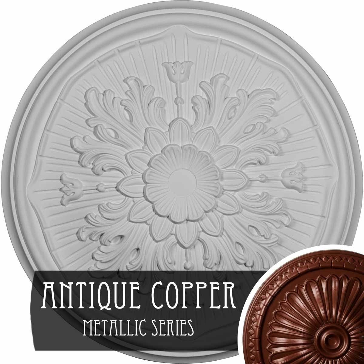 15 3/4x22OD x 5/8x22P Ceiling Medallion, Hand-Painted W711754