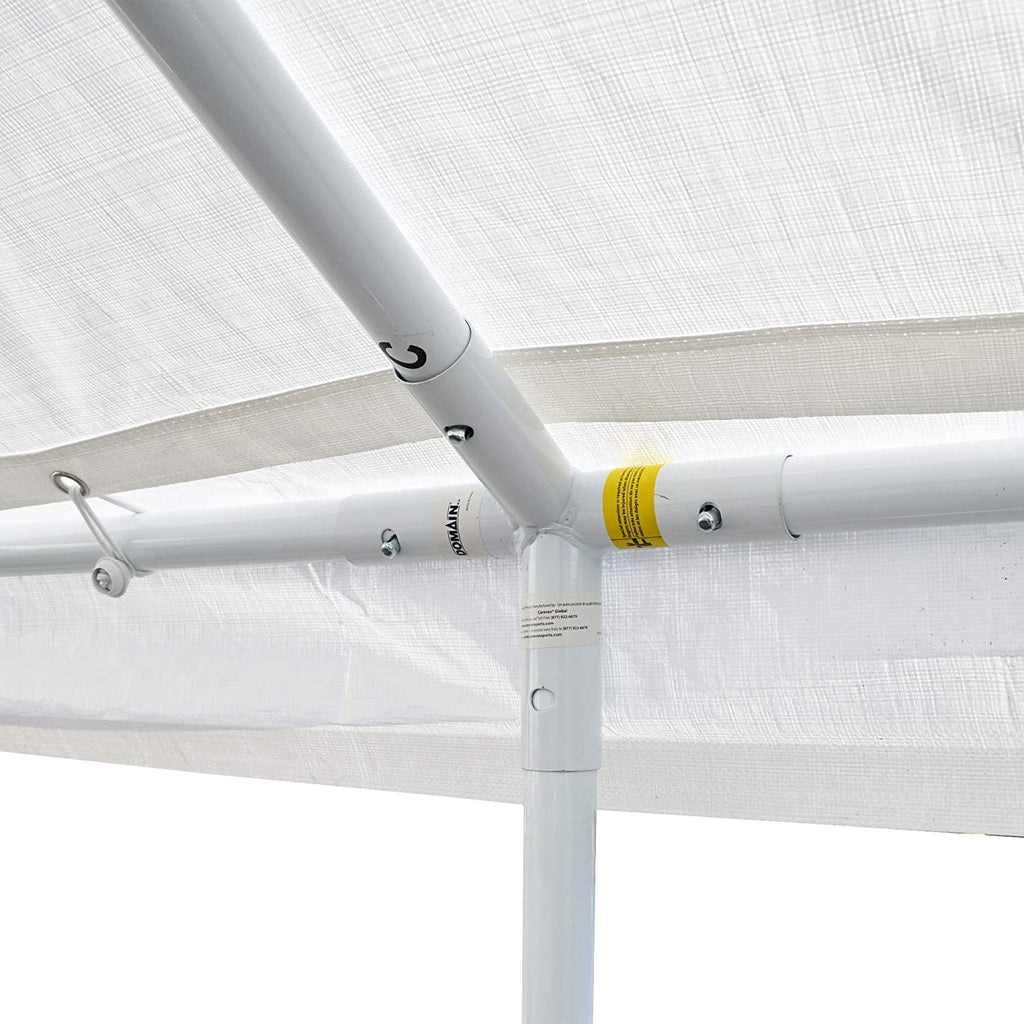 White 10' x 15' Carport Shelter J3773
