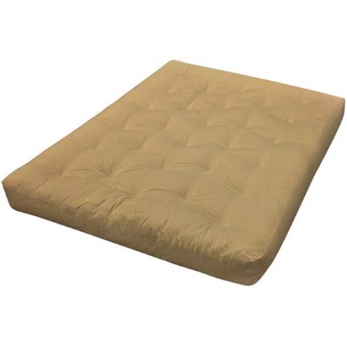 Tan Twin Extra Large Microfiber Futon Mattress Z970082