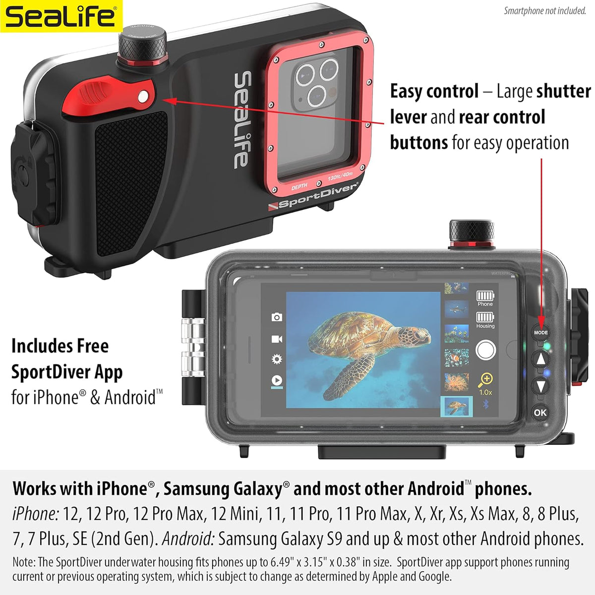 Waterproof Scuba Case for Smartphone Photography T22318