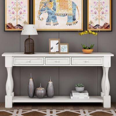 Antique White Console Table P504