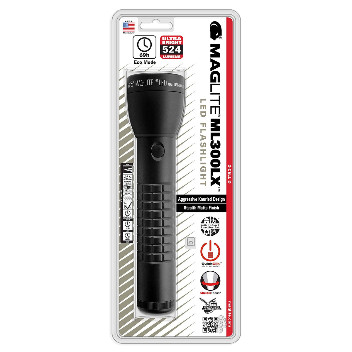 Matte Black LED Flashlight N685