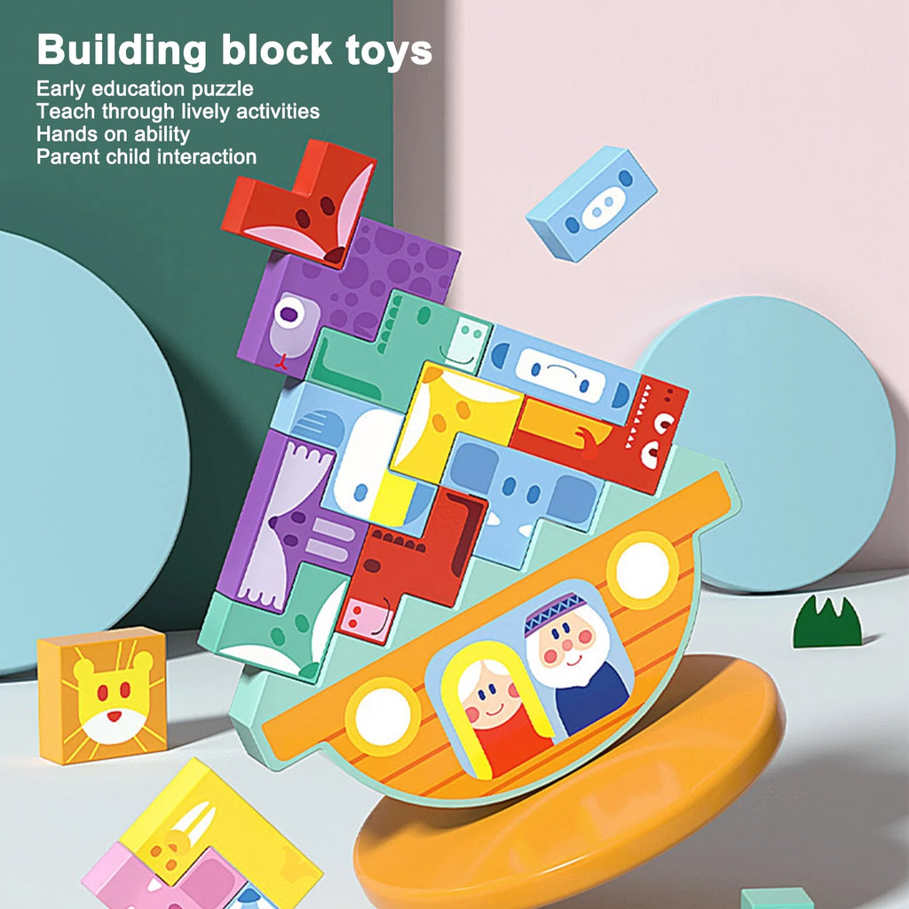Wooden Building Block Set Educational Toy Z6305