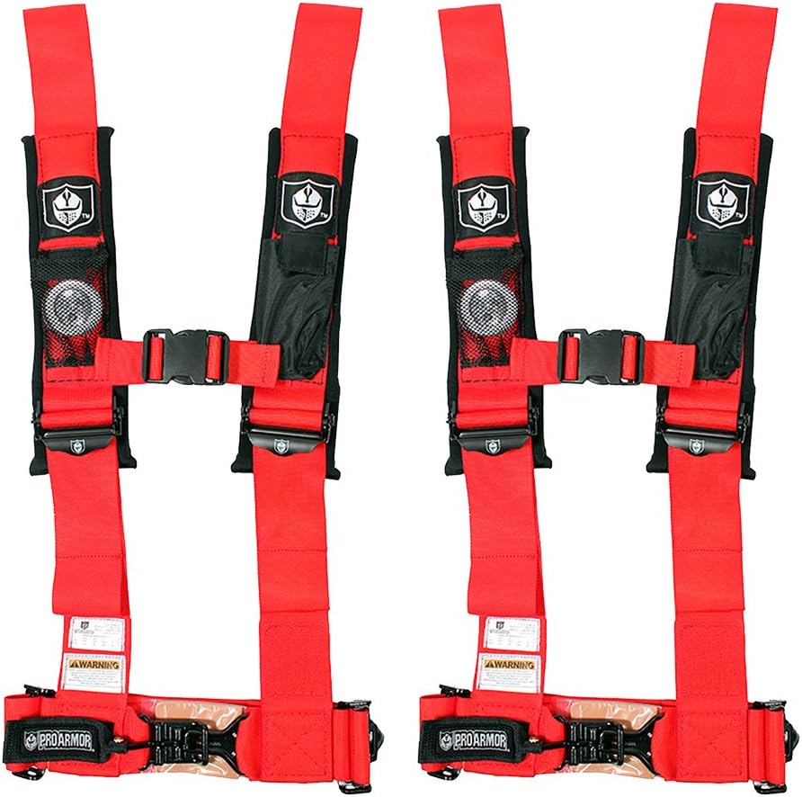 Red 4-Point Harness 3" Straps, 2 Pack G9584