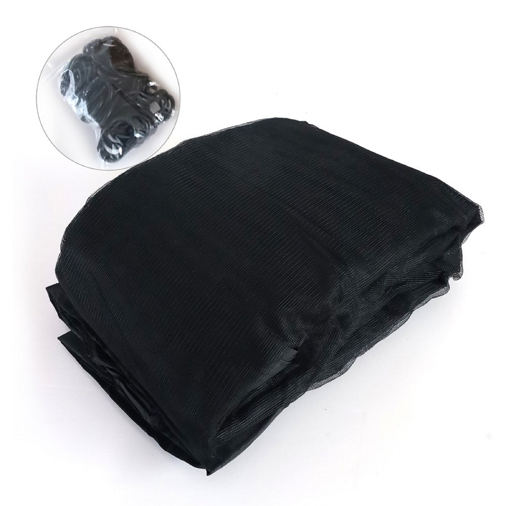 Black 10'x10' Gazebo Netting 4 Panels with Zipper I4496