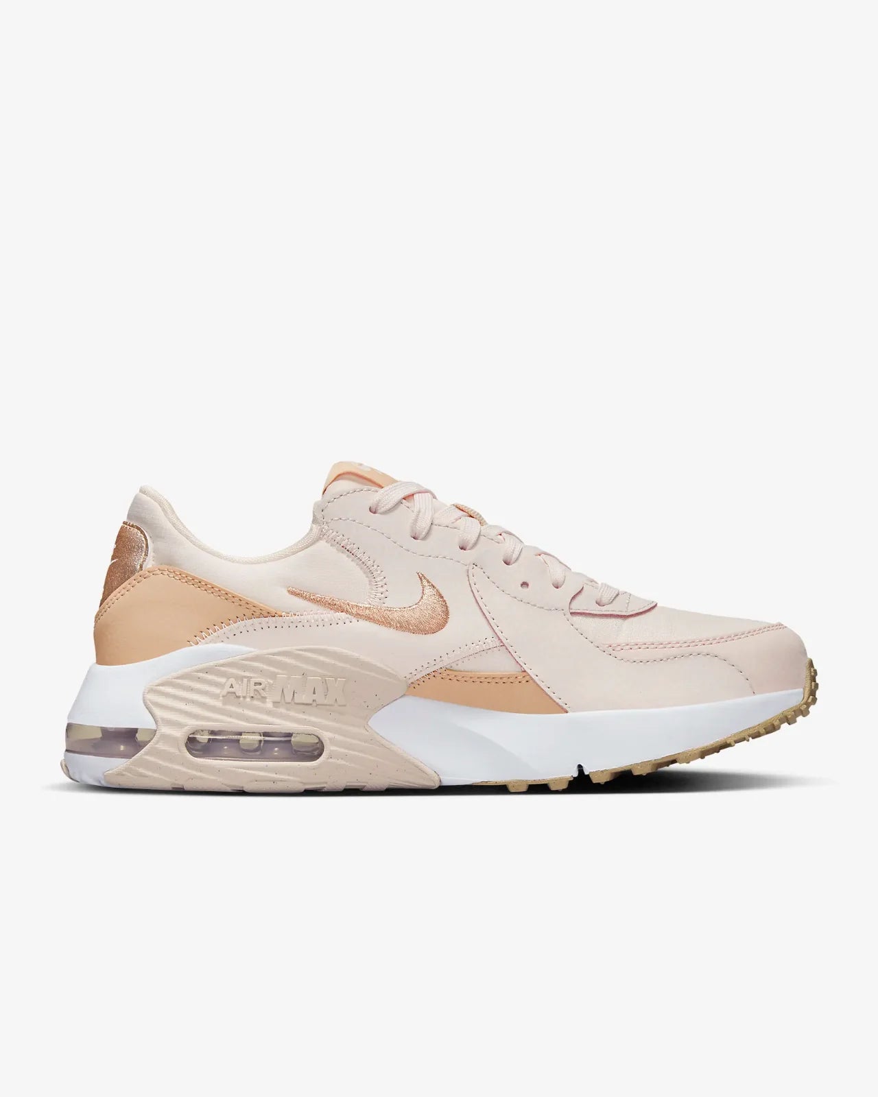Soft Pink White Leather Running Shoes B655133