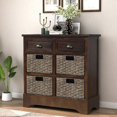 6 Drawer Accent Chest Dark Brown C236