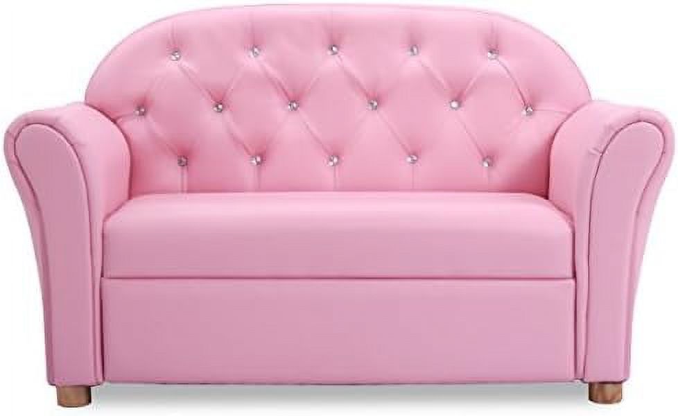 Pink PU Leather Armrest Chair Sofa P810675