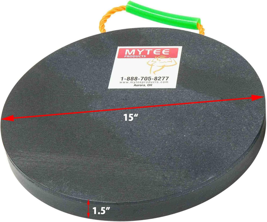 Round Outrigger Pad 15" Diameter, 1.5" Thick, 50,000 lbs WLL, 2 Pack X41785
