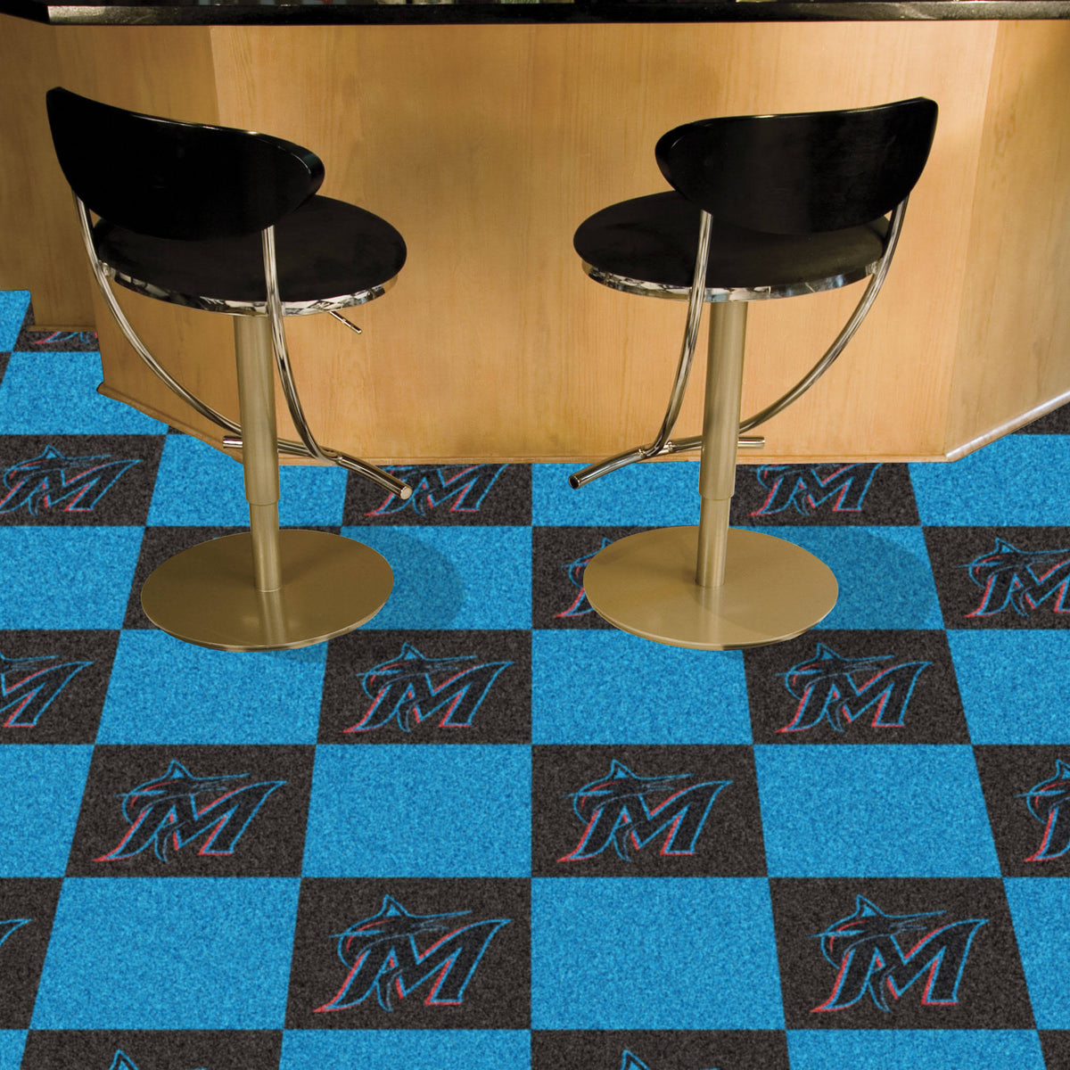 Miami Marlins Carpet Tiles F242368