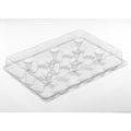 24 Compartment Clear Plastic Hinged Cupcake Container, 50/Case G969023